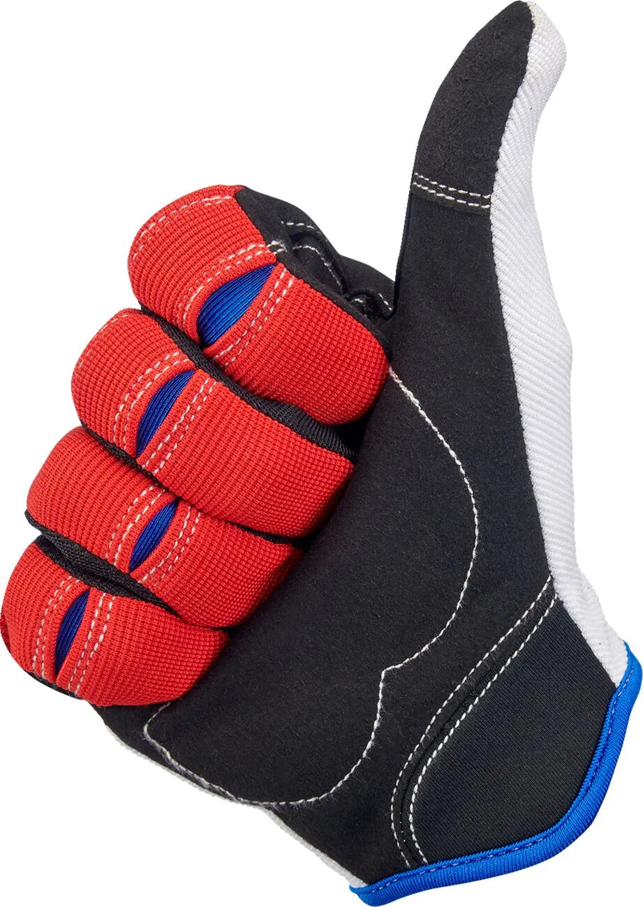 Biltwell Moto Handskar RD/WH/BL Medium bild 6 PMMEDIA:6ffc96398b3acf43
