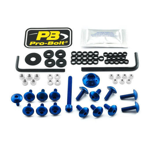 PRO BOLT Aluminium Fairing Bolt Kit för Suzuki blå bild 1 PMMEDIA:1281c87cb5fbf967