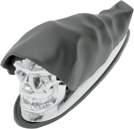 DRAG SPECIALTIES Shrouded Skull Stänkskyddsdekoration bild 1 PMMEDIA:ac75b1c9c2061558
