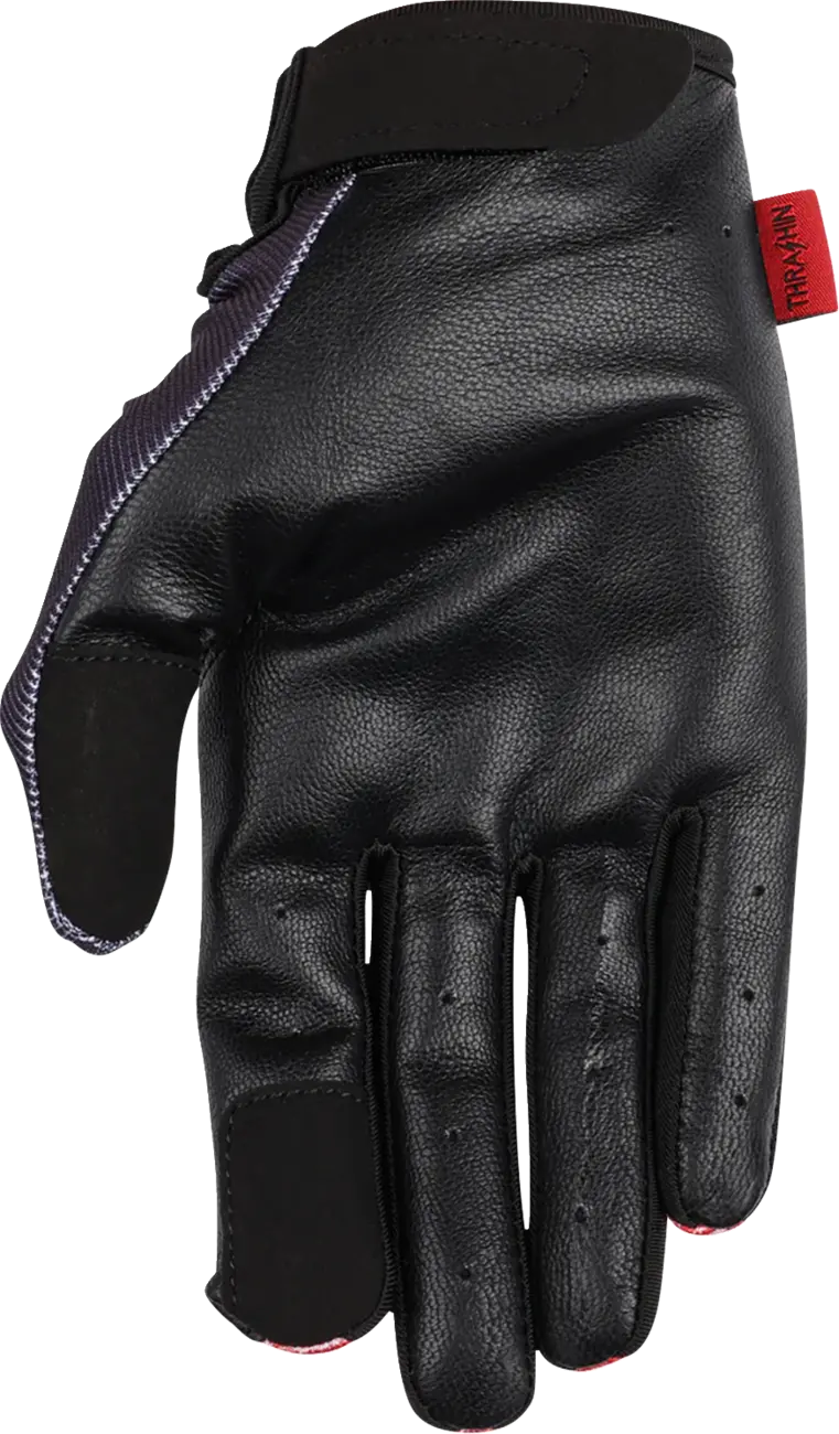 Thrashin Supply Co Stealth Leather Palm Flame Street sport handskar herr bild 13 PMMEDIA:995d409c212093da