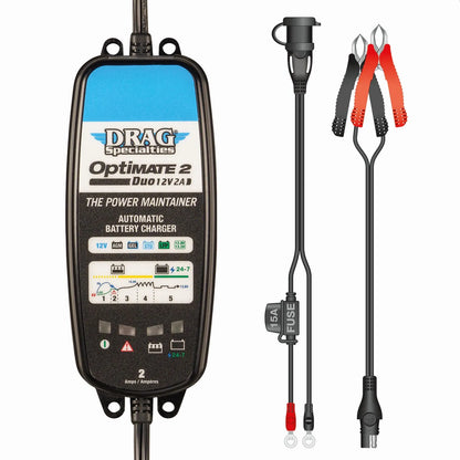 DRAG SPECIALTIES OPTIMATE 2 DUO EU Batteriladdare bild 4 PMMEDIA:73e02d6e2a1fb7d5