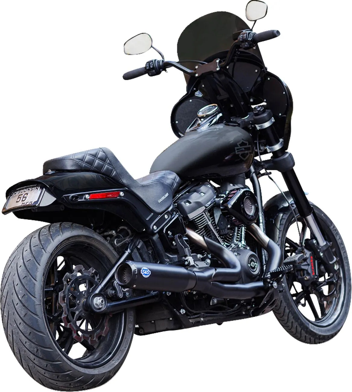 S S Cycle 2-into-1 Qualifier Exhaust System Kompletta avgassystem Harley bild 6 PMMEDIA:63a4da7405cb8143