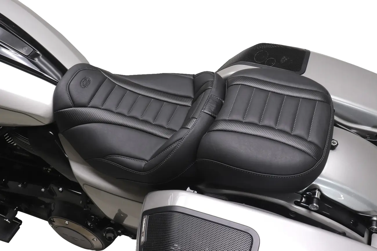 Mustang Deluxe Touring Solo Seat Sadlar Harley Touring bild 16 PMMEDIA:2ba28496a54964b9