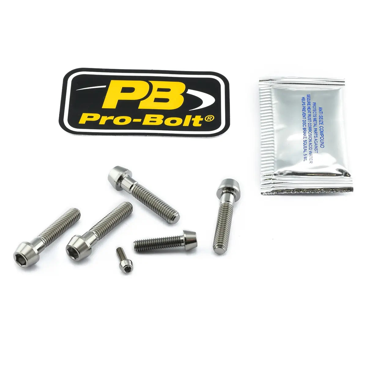PRO BOLT Titanium Broms- & Kopplingsspak Pinch Bolt Kit bild 2 PMMEDIA:416ca78eeb875724