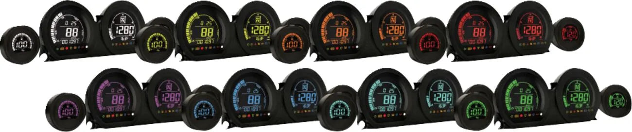 Koso North America HD-03 - Four-Piece LCD Gauge Kit Hastighetsmätare bild 8 PMMEDIA:4e9f1607130c8440