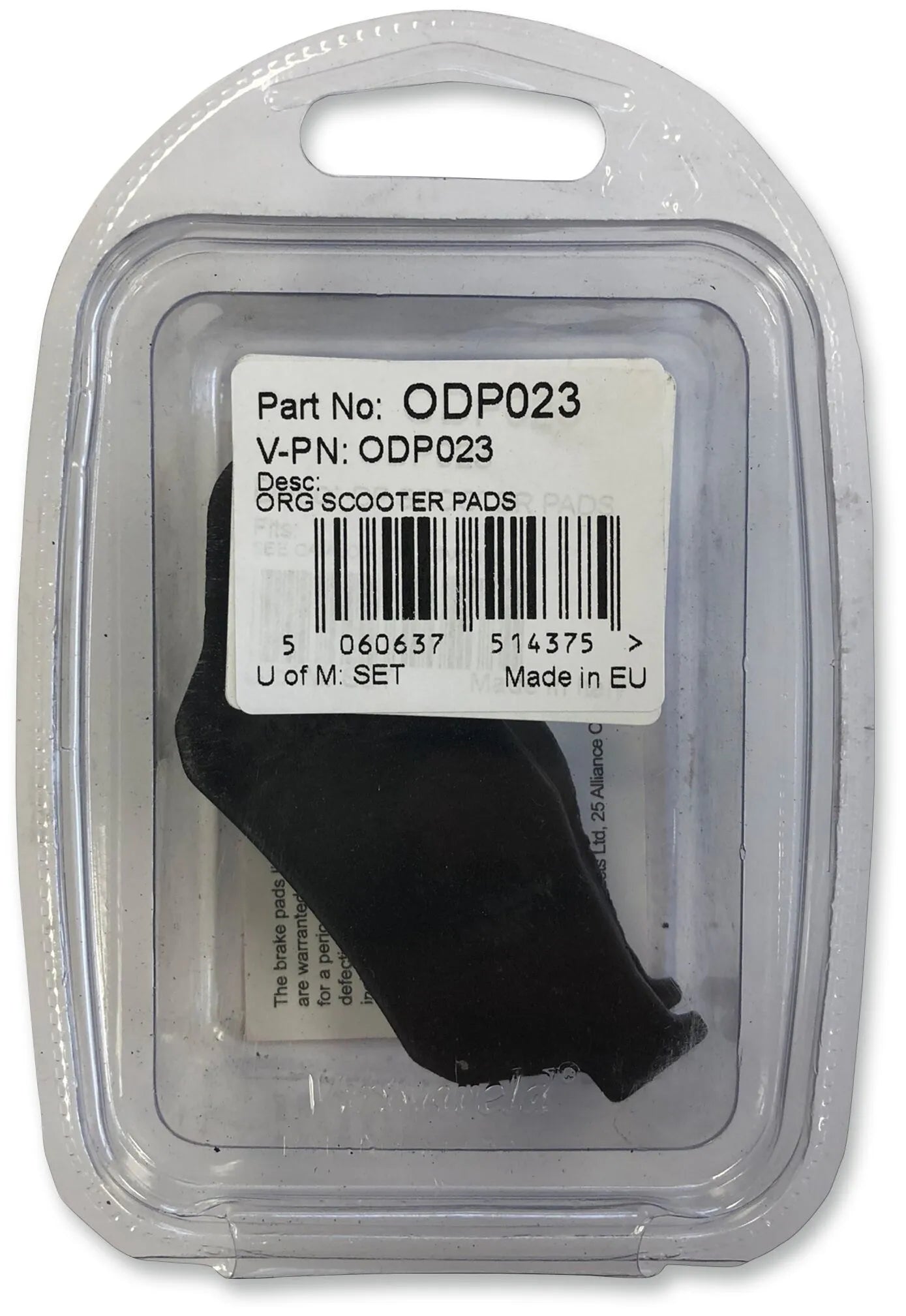 DP BRAKES ODP Organiska Bromsbelägg för Scooter bild 2 PMMEDIA:1021640b6add676d