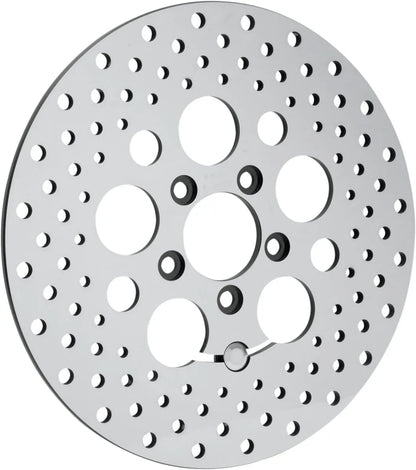 Drag Specialties Polished Stainless Steel Drilled Brake Rotor Bromsskivor street bild 9 PMMEDIA:72868f81a862885d