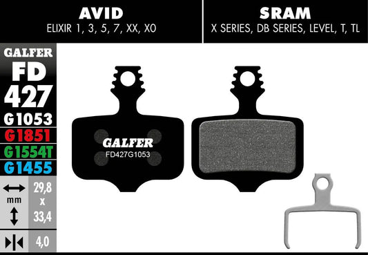 GALFER G1053 Standard Bromsklossar bild 1 PMMEDIA:ae96267a1c8e2b9c