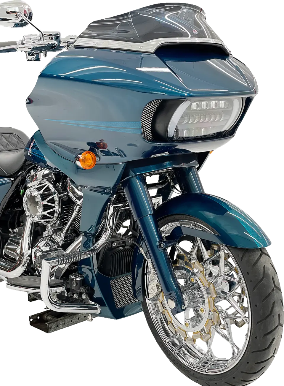 Klock Werks Hugger Series Ventana Front Fender Harley bild 5 PMMEDIA:9d43cf07e23a6908