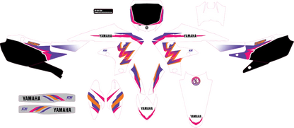D'COR VISUALS Complete Graphics Kit YZ Retro YZF250 bild 1 PMMEDIA:bda21da683e1b569