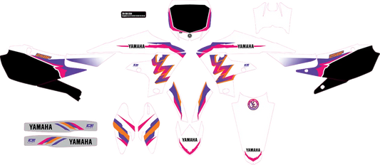 D'COR VISUALS Complete Graphics Kit YZ Retro YZF250 bild 1 PMMEDIA:bda21da683e1b569