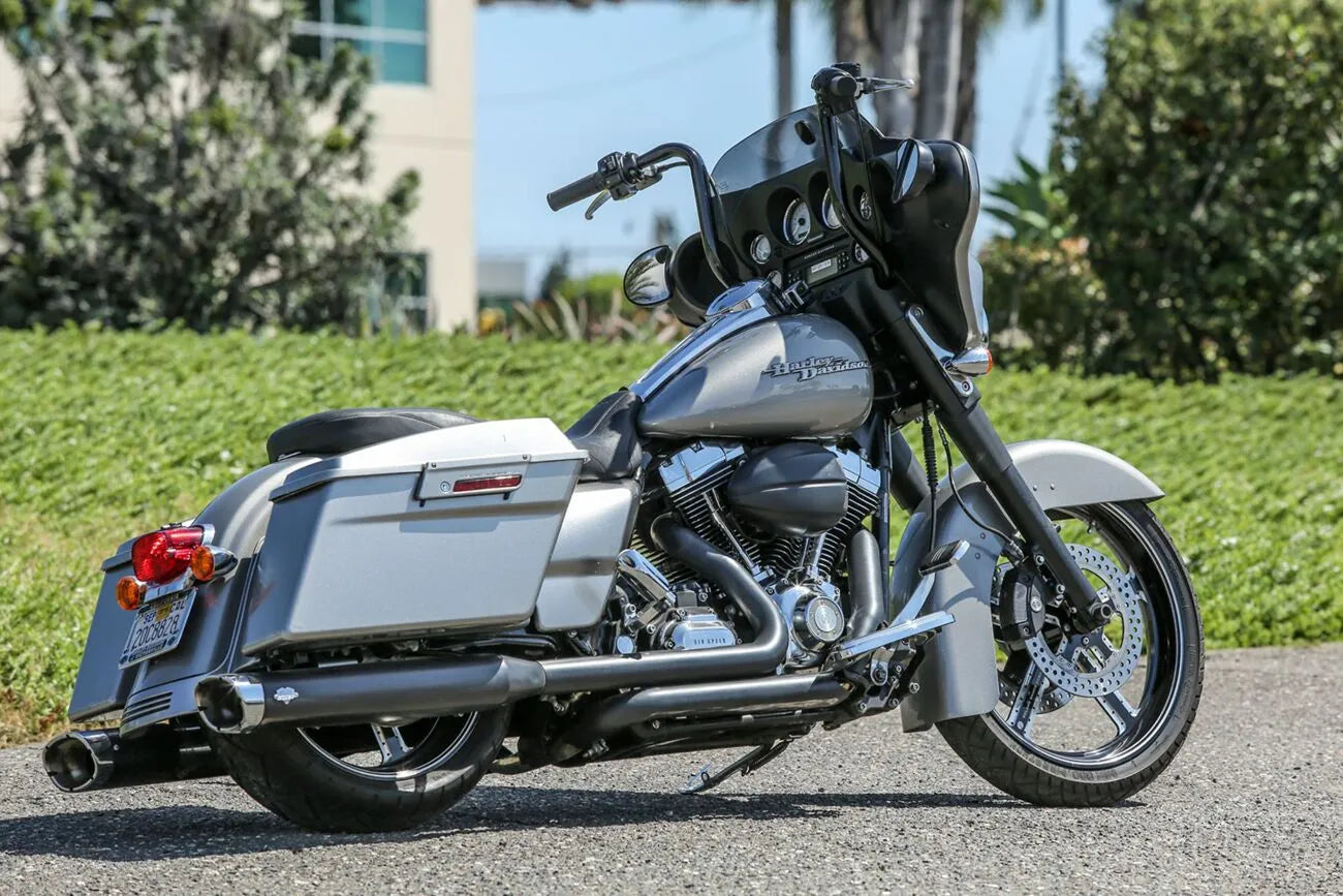 Burly Brand 1-1/4" Bagger Ape Hanger Handlebar Styren bild 17 PMMEDIA:e8de1d473d6c4637