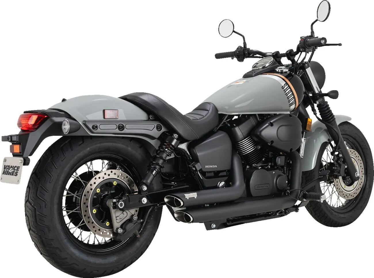 VANCE & HINES Shortshots Staggered Avgasystem för Honda Shadow, Svart bild 4 PMMEDIA:a2003eaa7b730da1