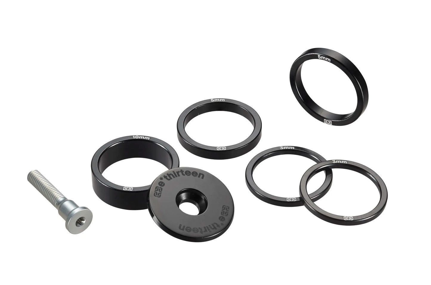 E*THIRTEEN Top Cap & Headset Spacer Kit Silver bild 1 PMMEDIA:6366aeb74986bf48