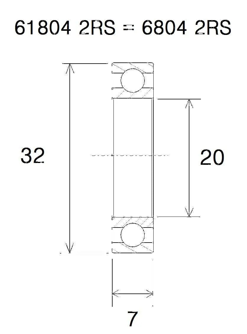 BLACK BEARING Max kullager 20x32x7 mm bild 1 PMMEDIA:597862ecb25a7adc