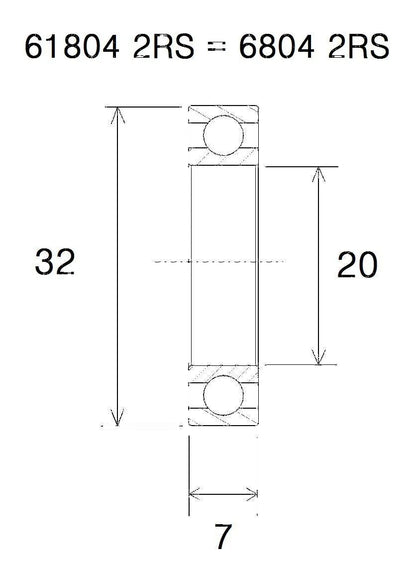 BLACK BEARING Max kullager 20x32x7 mm bild 1 PMMEDIA:597862ecb25a7adc