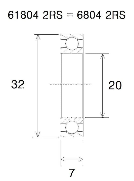 BLACK BEARING Max kullager 20x32x7 mm bild 1 PMMEDIA:597862ecb25a7adc