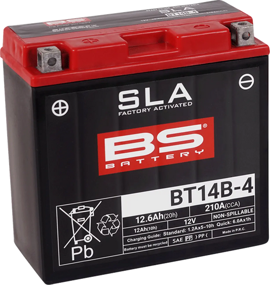 BS BATTERY BT14B-4 AGM Underhållsfri Batteri 12V 12Ah bild 1 PMMEDIA:6a6520e57eef6aee