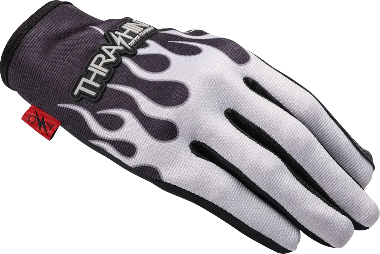 Thrashin Supply Co Stealth Leather Palm Flame Street sport handskar herr bild 12 PMMEDIA:22231bf16a8b11be