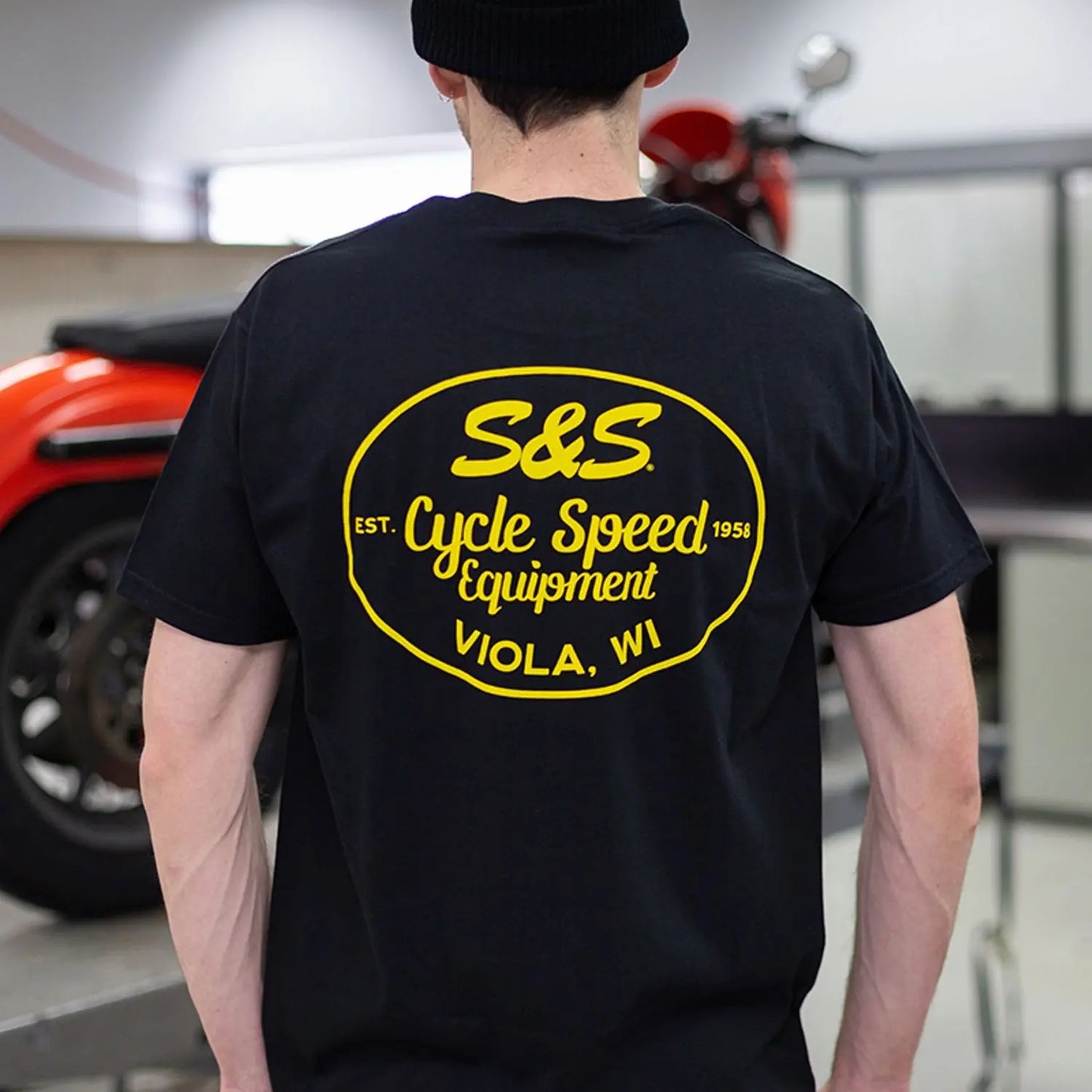 S&S CYCLE Speed Equipment T-shirt Svart S bild 1 PMMEDIA:58ba3768fb3fdf3f