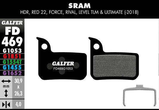 GALFER G1053 Standard Bromsbelägg bild 1 PMMEDIA:cf24951a41331d77