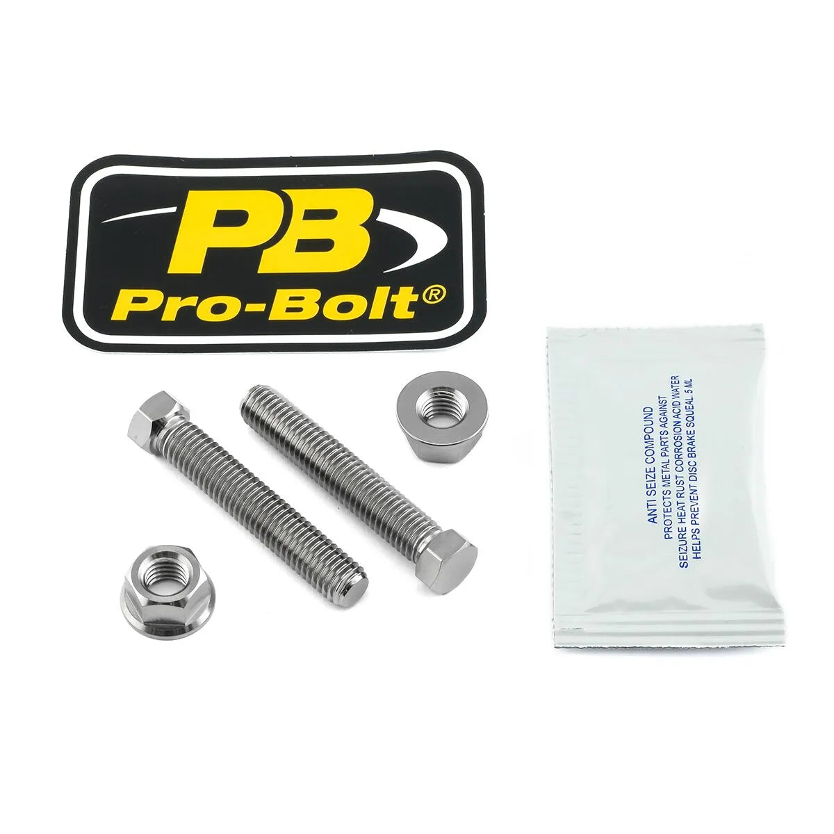 PRO BOLT Titanium Axle/Chain Justerskruv Set M8X1.25 bild 1 PMMEDIA:6e5ad81065ac35f9