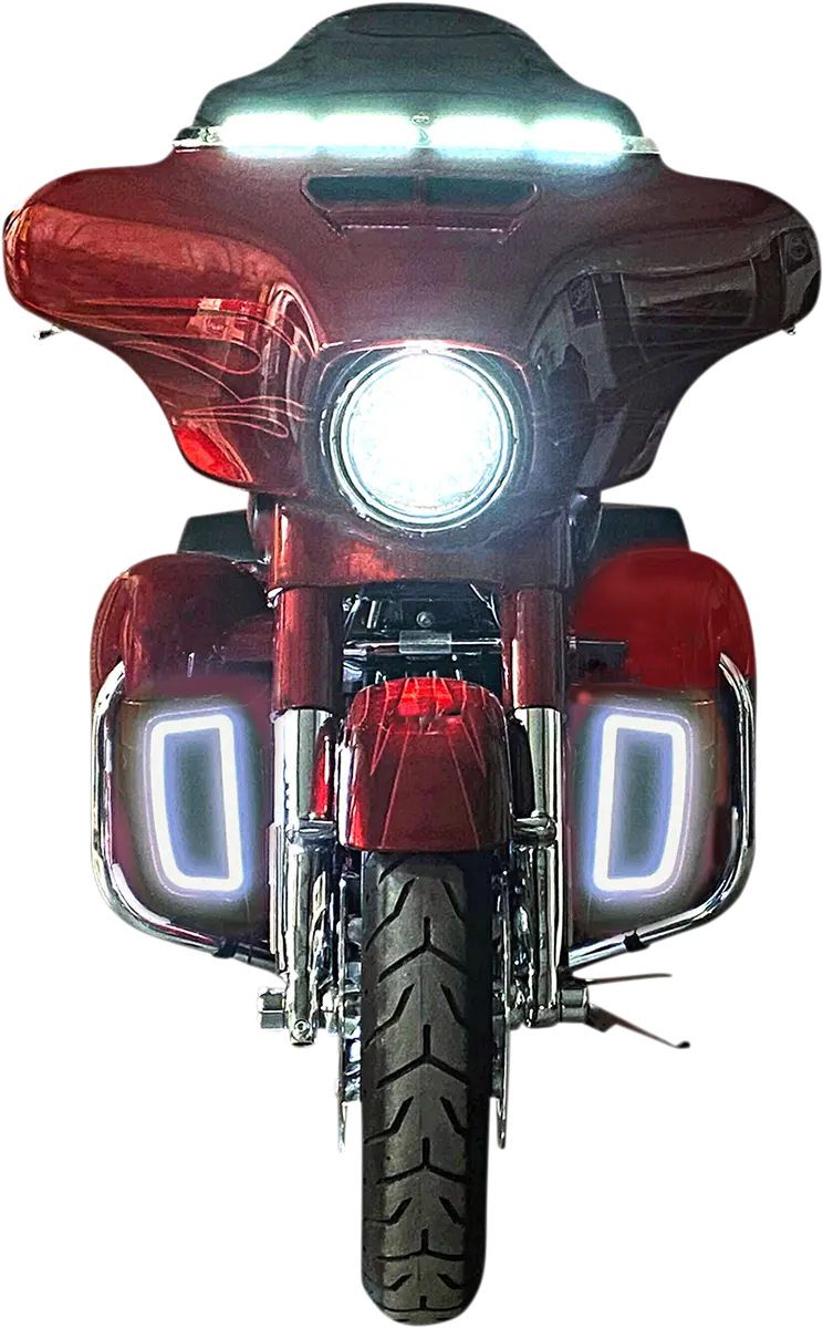 CUSTOM DYNAMICS Lower Fairing Amber/Vit Light Inserts bild 10 PMMEDIA:e5437a3a027639b2