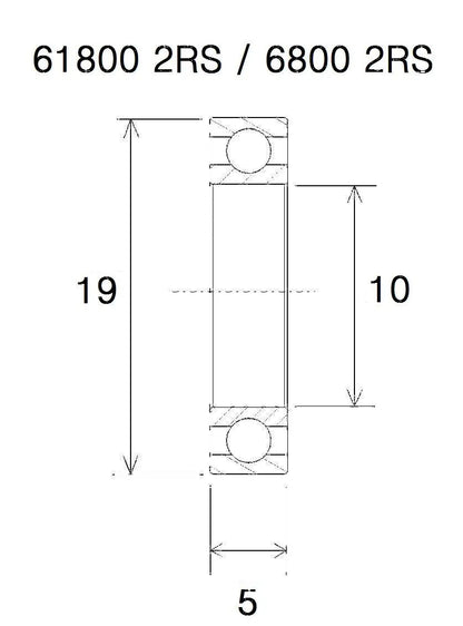 BLACK BEARING Max Bearing 10x19x5mm bild 1 PMMEDIA:c903f075f0a4426f