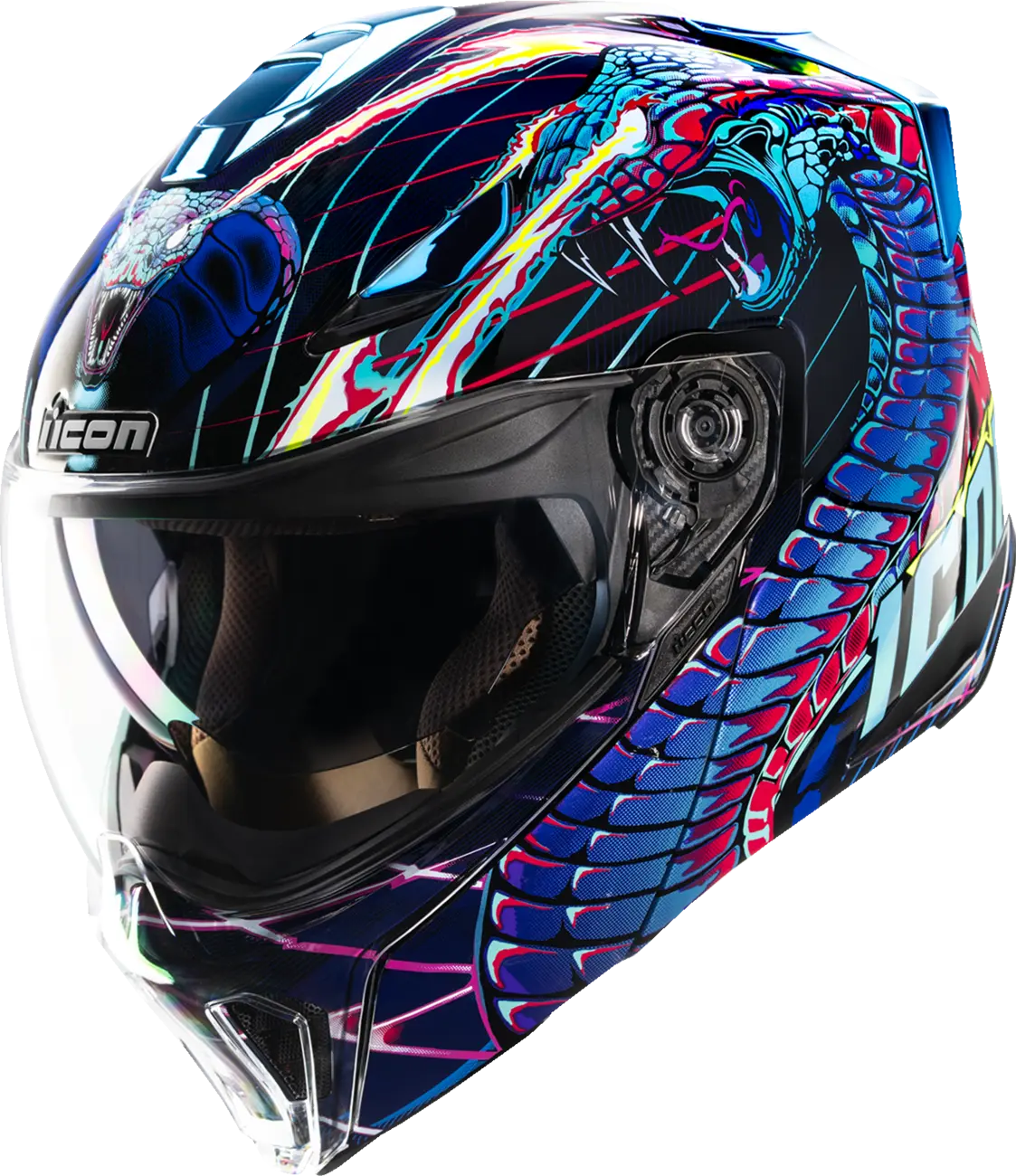 Icon Threshold™ Synthwave Lazer Cobra Modular Modulhjälm bild 1 PMMEDIA:0b863dc50f629a1b