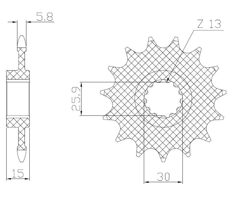 SUNSTAR SPROCKETS Powerdrive Drivkedjehjul 520 16T bild 1 PMMEDIA:be866c18f7936931