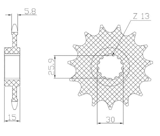 SUNSTAR SPROCKETS Powerdrive Drivkedjehjul 520 16T bild 1 PMMEDIA:be866c18f7936931