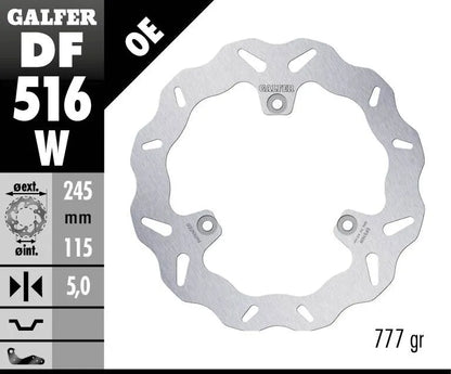 GALFER Wave® Bromsskiva Bakre Fast bild 2 PMMEDIA:36cf744f874d8499