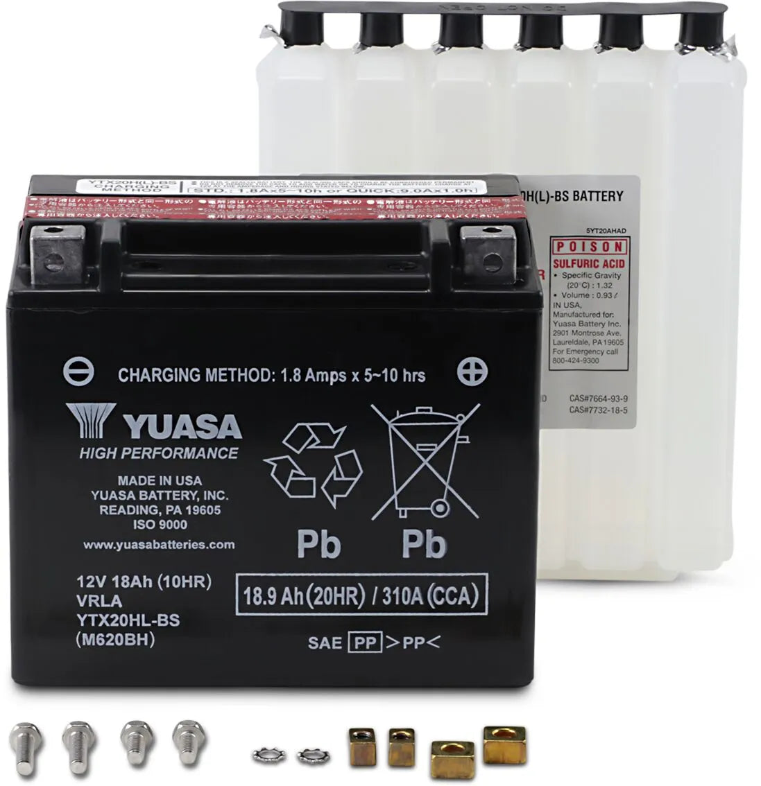 Yuasa High Performance AGM Maintenance-Free Battery Batterier bild 3 PMMEDIA:18dacdee9f19aa60