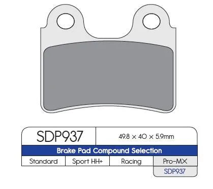 DP BRAKES SDP Pro MX High-Performance Bromsbelägg bild 1 PMMEDIA:200bf7d58bf41a7f