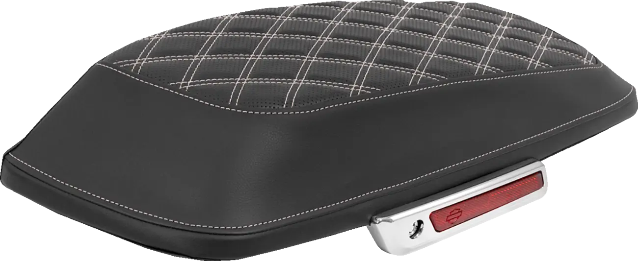 SADDLEMEN Lattice Stitched Sadelväske Locköverdrag Vit bild 1 PMMEDIA:f7a6f99f7466b122