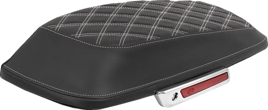 SADDLEMEN Lattice Stitched Sadelväske Locköverdrag Vit bild 1 PMMEDIA:f7a6f99f7466b122