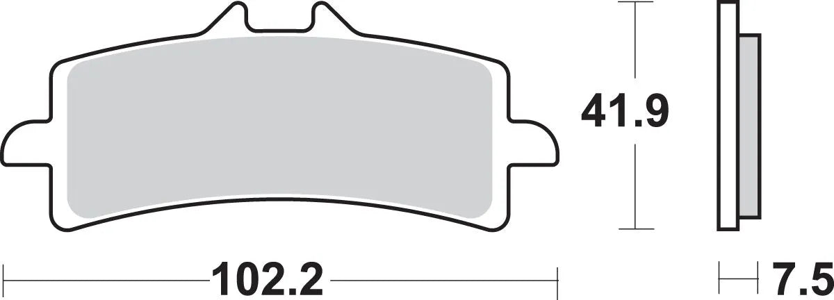 SBS HS Street Excel Sinterade Fram Bromsbelägg bild 3 PMMEDIA:245a91cd966bd4de