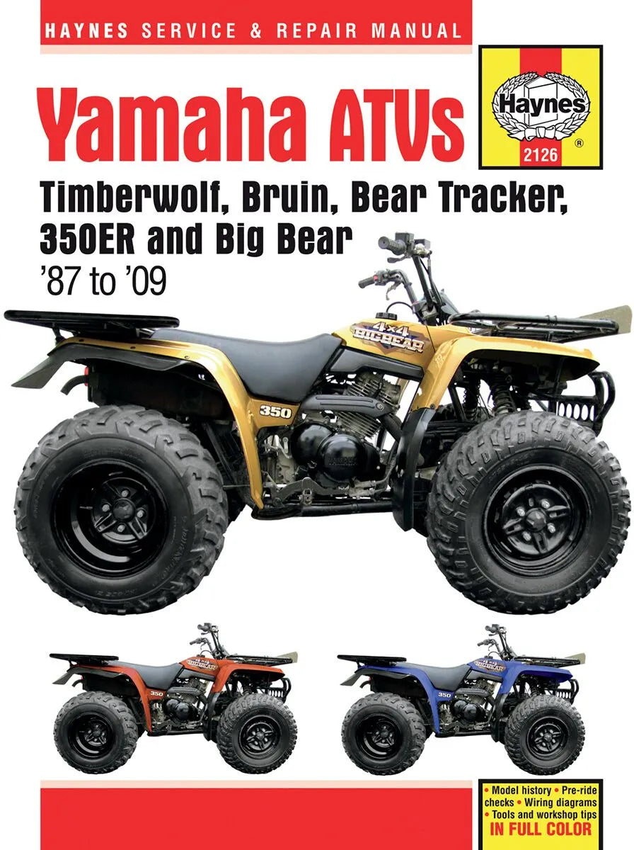 HAYNES Service- och Reparationsmanual Yamaha YFM350 bild 1 PMMEDIA:4b41f0548e55e3e3