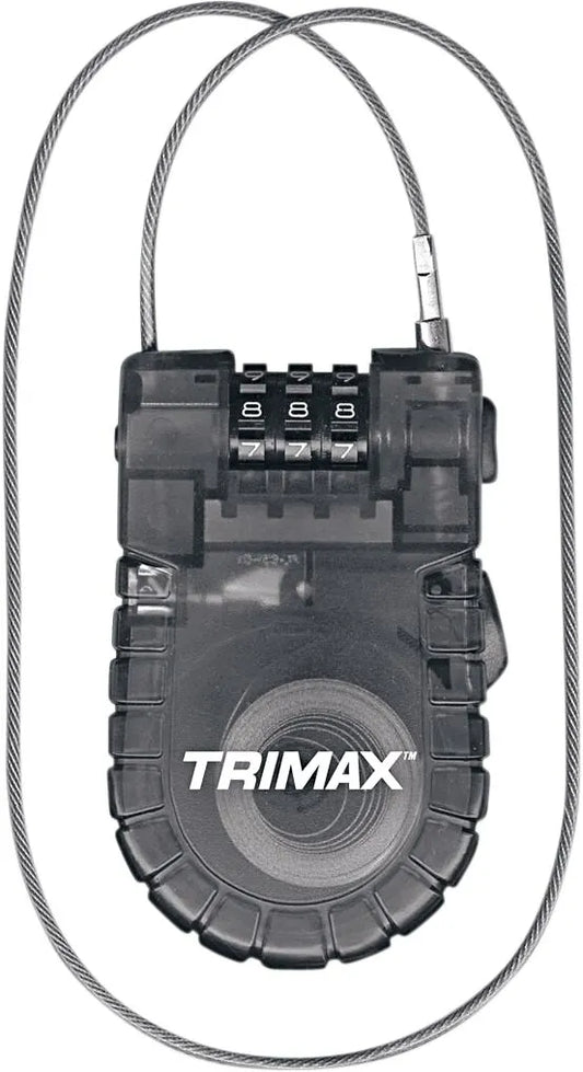TRIMAX Retractable Cable Combination Lock bild 1 PMMEDIA:c4bbc00e8c3c50fb