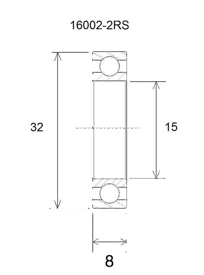 BLACK BEARING B3 Lager 15x32x8 mm bild 1 PMMEDIA:34d49d488592775d