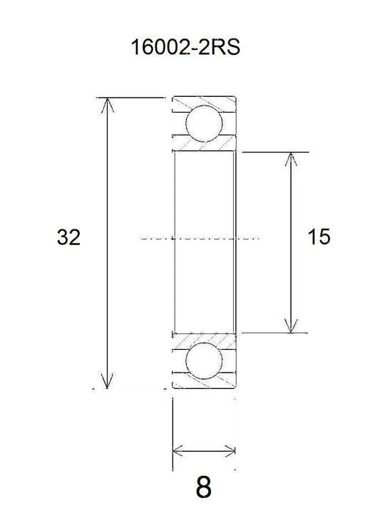 BLACK BEARING B3 Lager 15x32x8 mm bild 1 PMMEDIA:34d49d488592775d