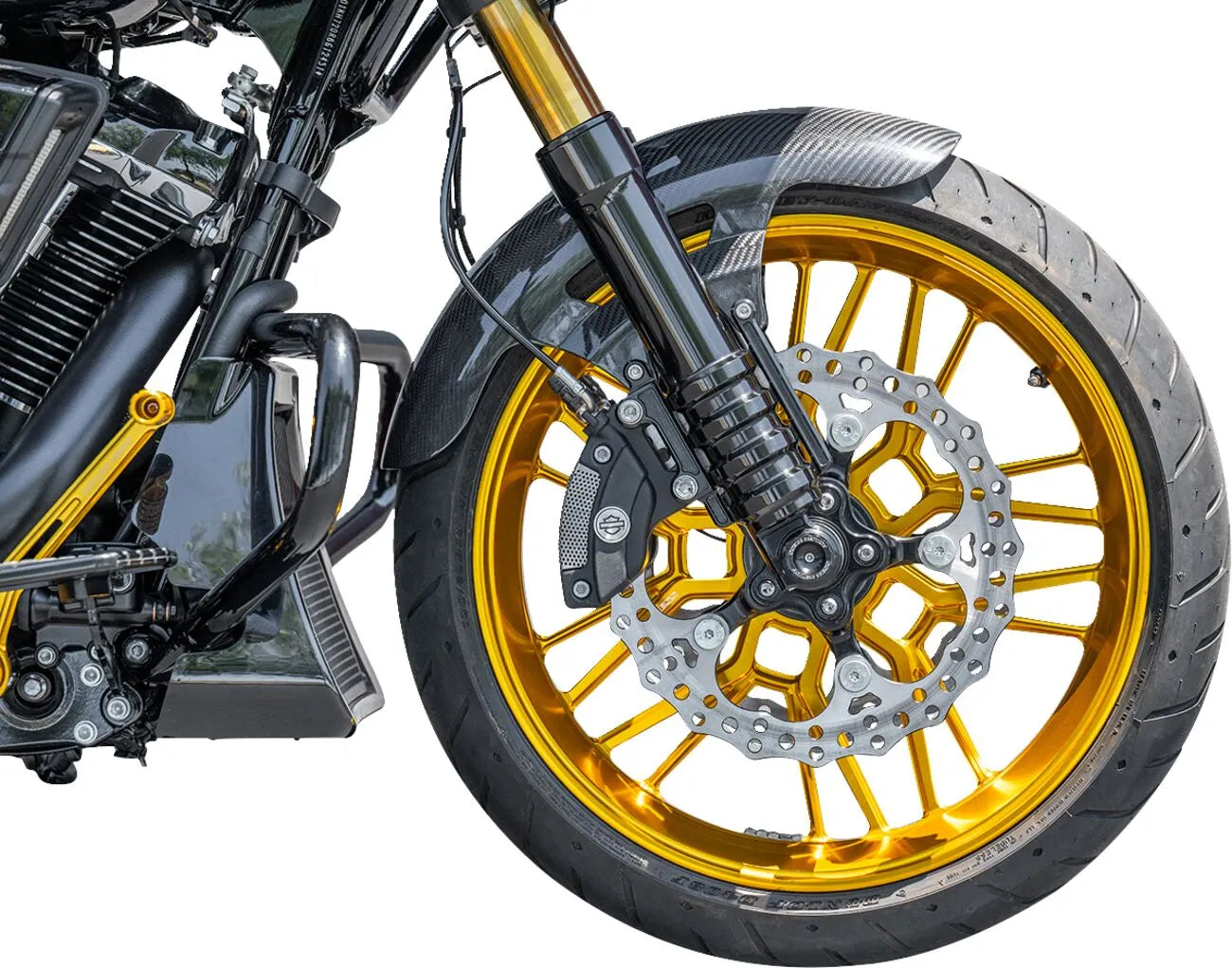 Arlen Ness 19" Cafe Carbon Fiber Front Fender Harley bild 9 PMMEDIA:f6cc1a291397229e