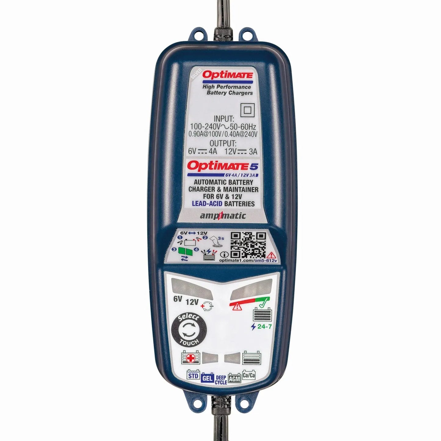 TECMATE OptiMate 5 6V/12V Batteriladdare bild 1 PMMEDIA:a8fa19d4565b8224