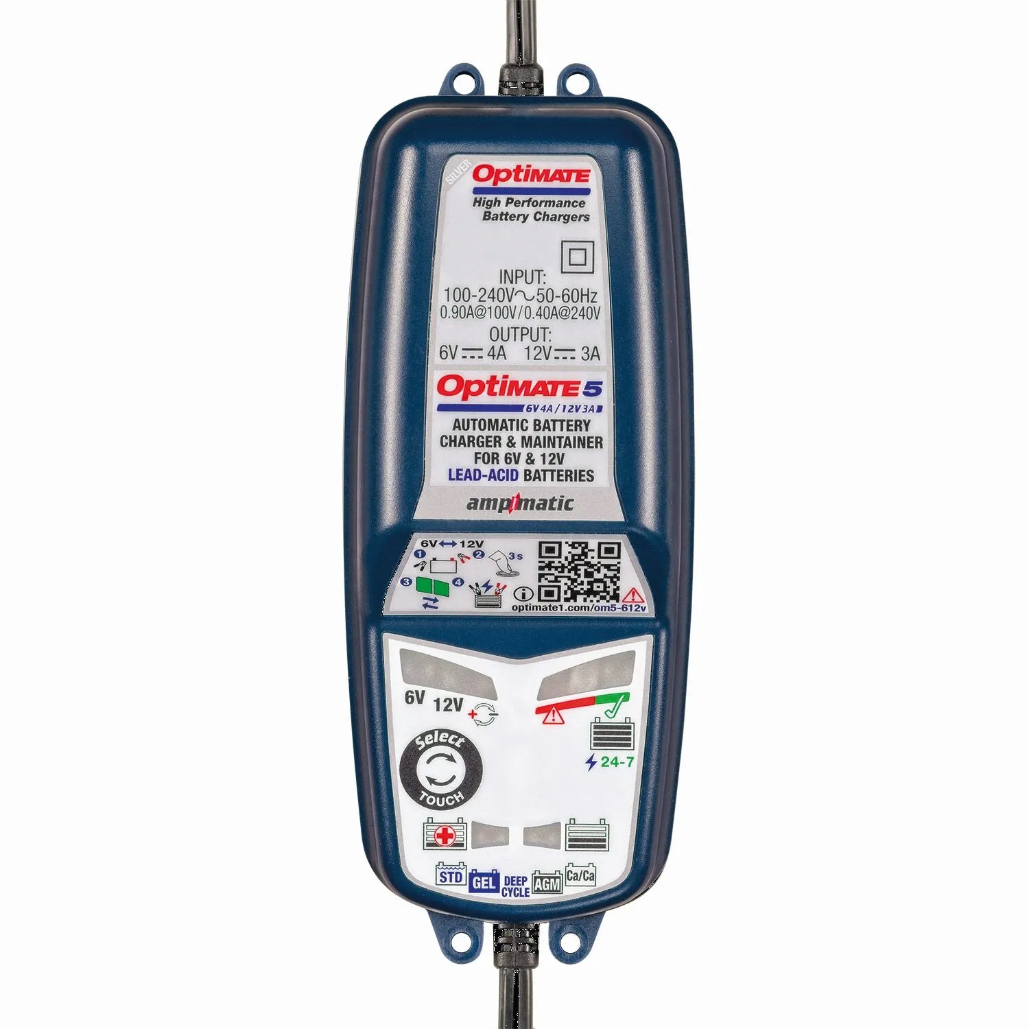 TECMATE OptiMate 5 6V/12V Batteriladdare bild 1 PMMEDIA:a8fa19d4565b8224