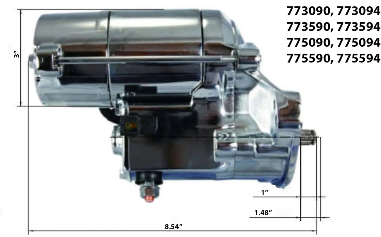 Terry Components Slugger 1.8kW High-Torque Starter Motor Startmotorer bild 3 PMMEDIA:9a8e66b54ac3e894