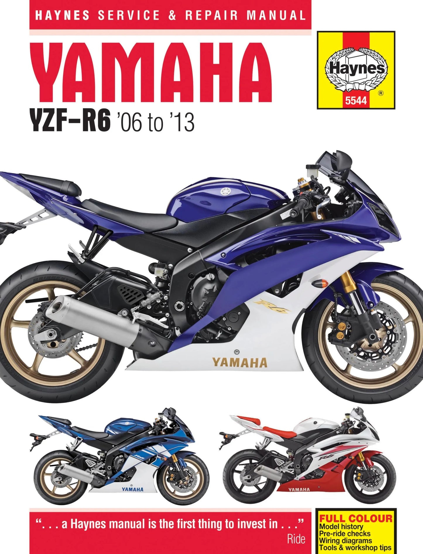 HAYNES Servicehandbok Yamaha YZF-R6 (06-13) bild 1 PMMEDIA:f790cb0560b59c92