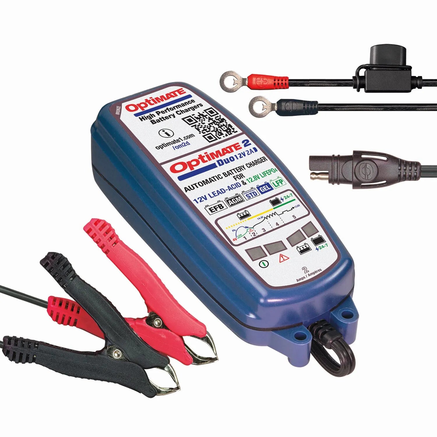 TECMATE OptiMate 2 DUO Batteriladdare bild 6 PMMEDIA:f4ce9574631adfd3