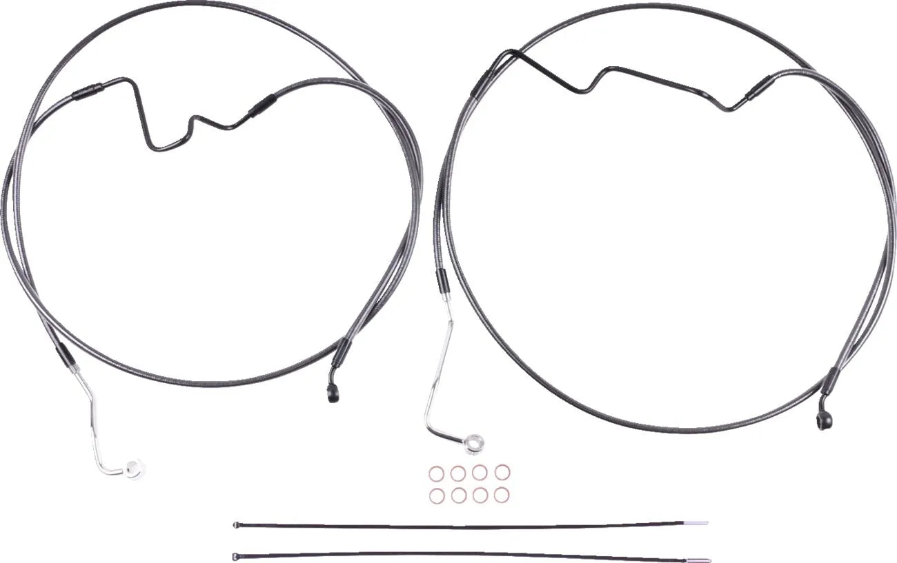 Magnum Shielding BP ABS Touring Lower +4" 35° Radial Brake Line Kit Bromsslangar rostfritt stål bild 1 PMMEDIA:a012e83206af2e8f