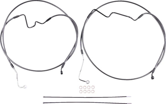 Magnum Shielding BP ABS Touring Lower +4" 35° Radial Brake Line Kit Bromsslangar rostfritt stål bild 1 PMMEDIA:a012e83206af2e8f