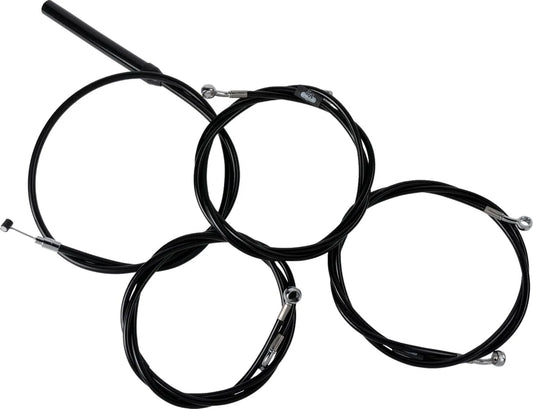 La Choppers Complete Stainless Braided Handlebar Cable/Brake Line Kit Broms, kopplingskablar & slangar bild 2 PMMEDIA:9d442a70de0fe085